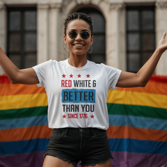 Red, White & Raised Free Tee