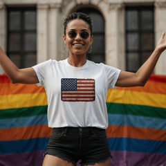 Vintage American Flag Tee – Timeless Patriot Style