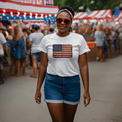 Vintage American Flag Tee – Timeless Patriot Style