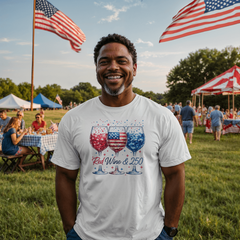 Red, Wine & Freedom Tee