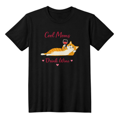 Wine Mom Tee – Cool Moms Club 🐱🍷