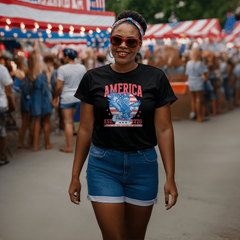 Land of the Free Eagle Patriotic Tee