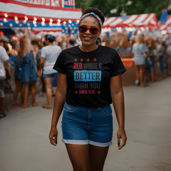 Red, White & Raised Free Tee
