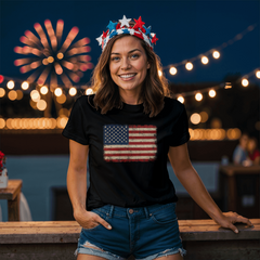 Vintage American Flag Tee – Timeless Patriot Style