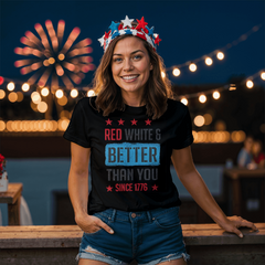 Red, White & Raised Free Tee