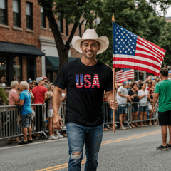 USA Flag Tee – Est. 1776 Patriotic Shirt