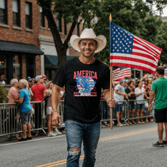 Land of the Free Eagle Patriotic Tee