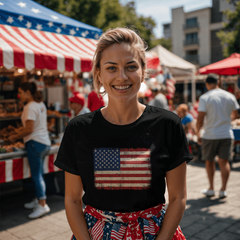 Vintage American Flag Tee – Timeless Patriot Style