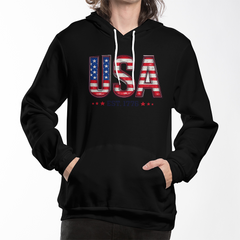 USA Est. 1776 Hoodie – Classic American Pride