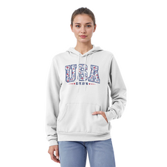 USA Est. 1776 Hoodie – Floral Americana Style 🌸