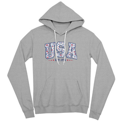 USA Est. 1776 Hoodie – Floral Americana Style 🌸