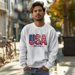 Born Under The Stars & Stripes Crewneck Sweatshirt