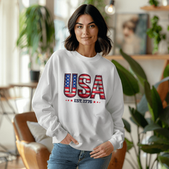 Born Under The Stars & Stripes Crewneck Sweatshirt