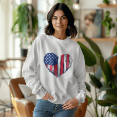 America Is in My Heart Crewneck Sweatshirt