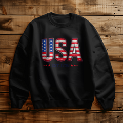 Born Under The Stars & Stripes Crewneck Sweatshirt