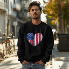 America Is in My Heart Crewneck Sweatshirt