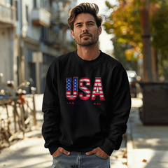 Born Under The Stars & Stripes Crewneck Sweatshirt
