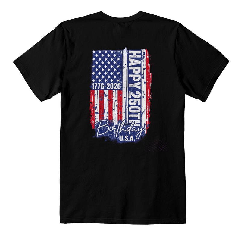 Happy 250th Birthday America Tee – 1776–2026