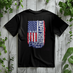 Happy 250th Birthday America Tee – 1776–2026
