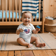 Your little one's Heart Flag Onesie