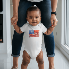 Your Little 'Painted Flag' Baby Onesie