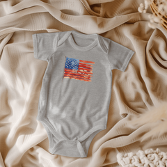 Your Little 'Painted Flag' Baby Onesie