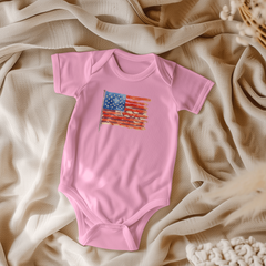 Your Little 'Painted Flag' Baby Onesie