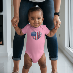 Your little one's Heart Flag Onesie