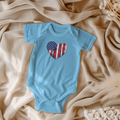 Your little one's Heart Flag Onesie