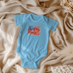 Your Little 'Painted Flag' Baby Onesie