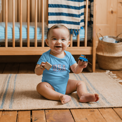 Your little Floral USA Baby Onesie