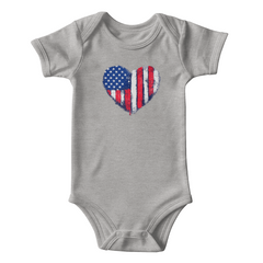 Your little one's Heart Flag Onesie