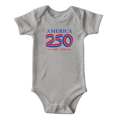 America 250 Ribbon Baby Onesie