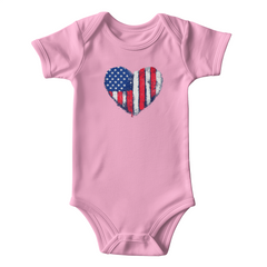 Your little one's Heart Flag Onesie
