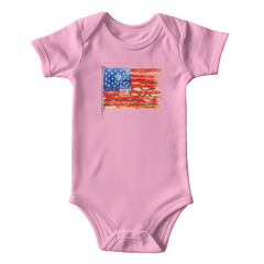 Your Little 'Painted Flag' Baby Onesie
