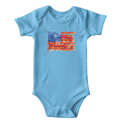 Your Little 'Painted Flag' Baby Onesie