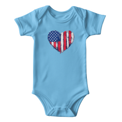 Your little one's Heart Flag Onesie