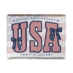 250 Years Strong – America 1776–2026 Heirloom Blanket