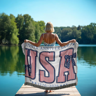 250 Years Strong – America 1776–2026 Heirloom Blanket