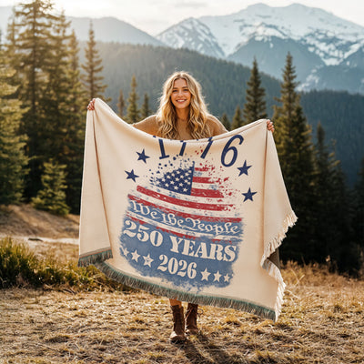 250 Years of American Pride Woven Blanket