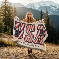 250 Years Strong – America 1776–2026 Heirloom Blanket