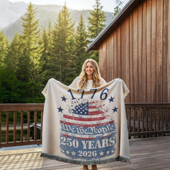 250 Years of American Pride Woven Blanket